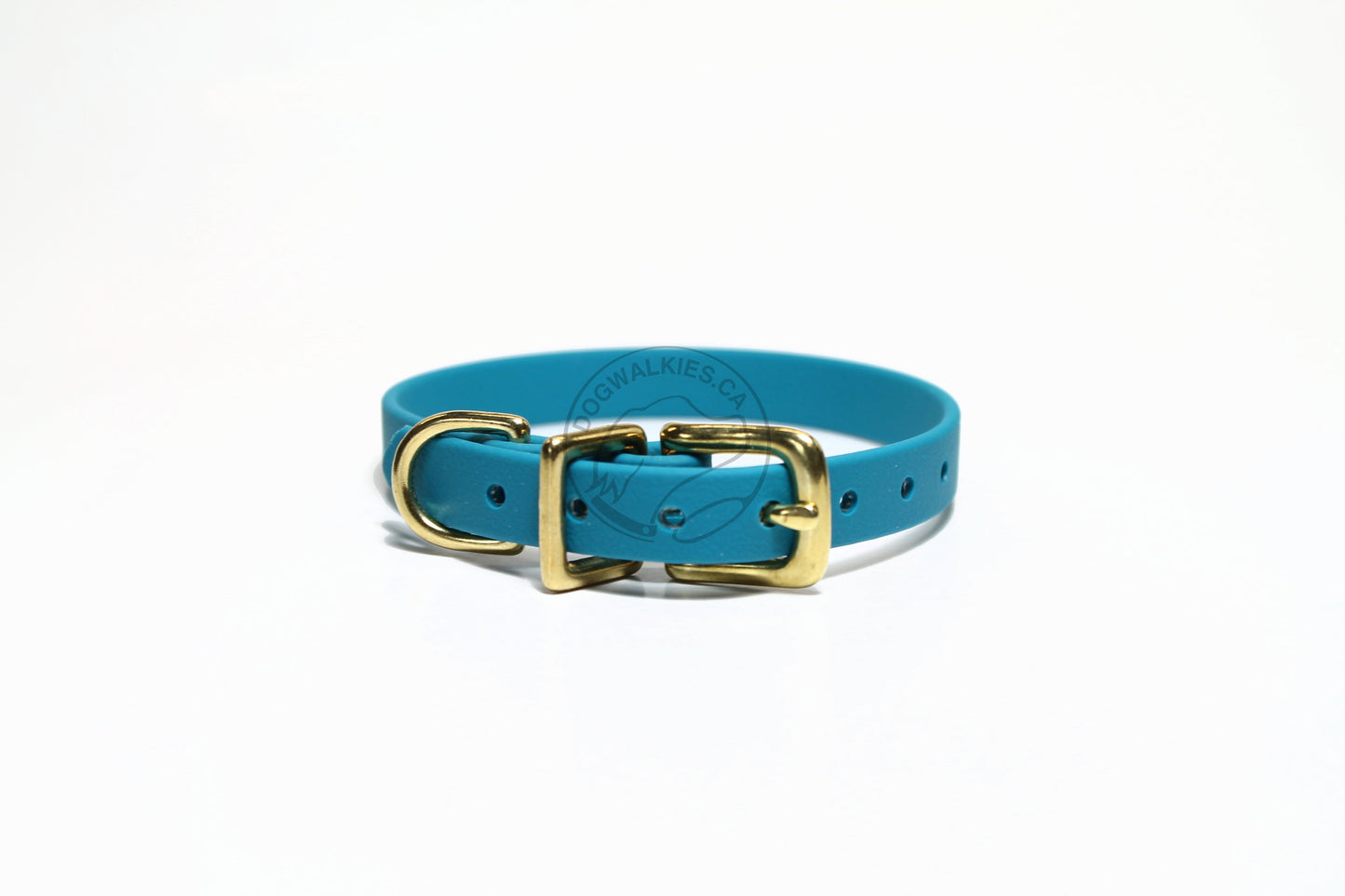 Oasis Blue Biothane Small Dog Collar - 1/2" (12mm) wide