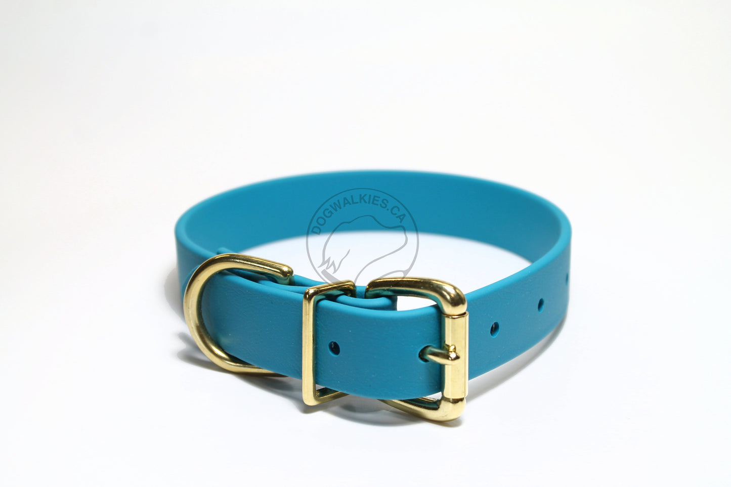 Oasis Blue Biothane Dog Collar - 1 inch (25mm) wide