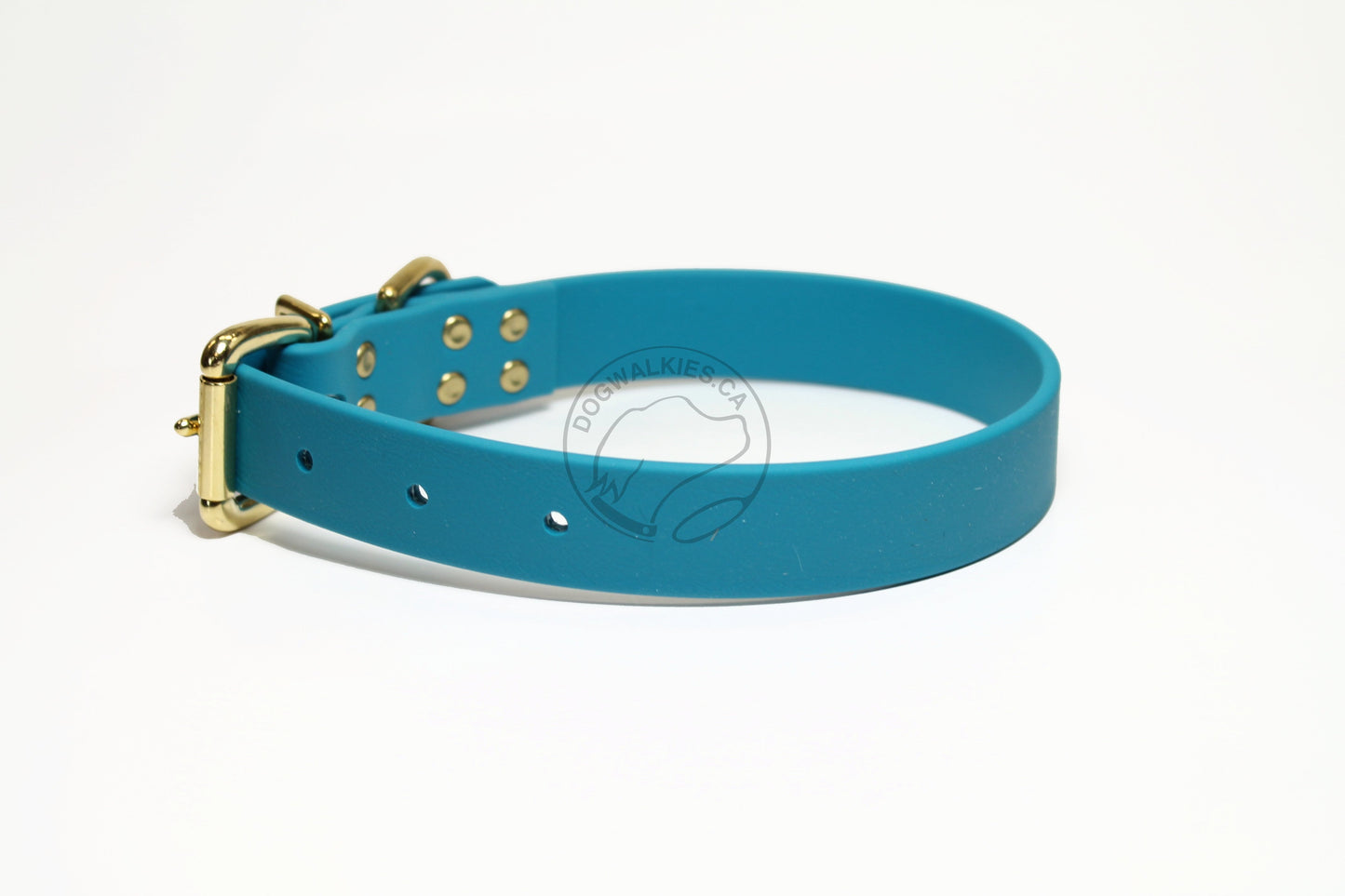 Oasis Blue Biothane Dog Collar - 1 inch (25mm) wide