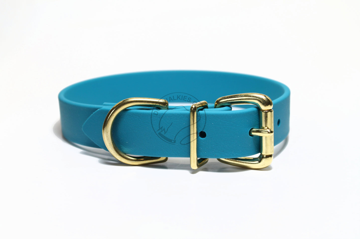 Oasis Blue Biothane Dog Collar - 1 inch (25mm) wide