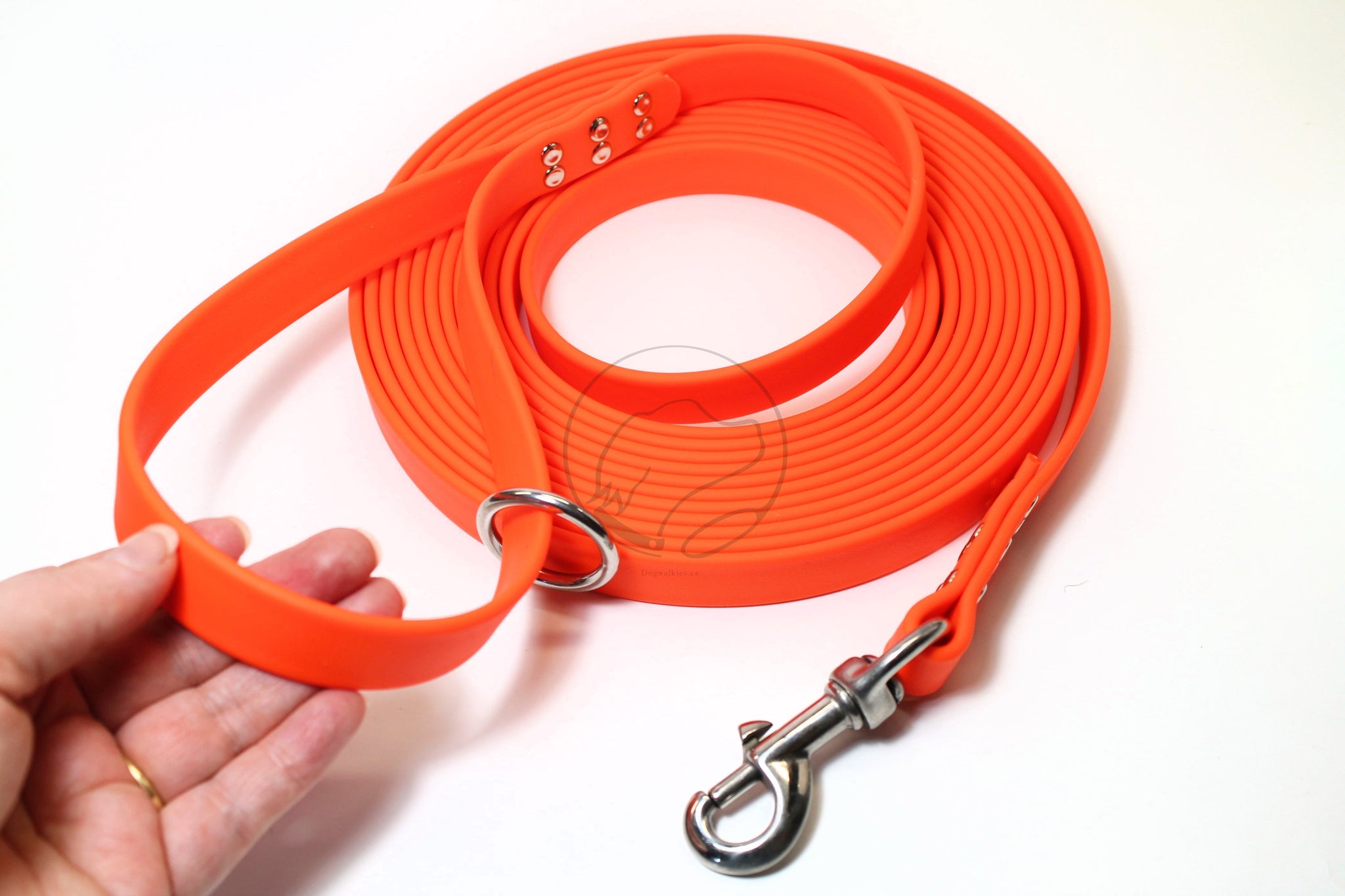 Extra Heavy Weight 3/4" (20mm) Waterproof Tracking Recall Long Line - leash for extra large to large dogs