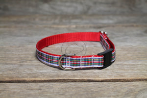 Tartan Cat Collar - Breakaway - 1/2" (12mm) wide