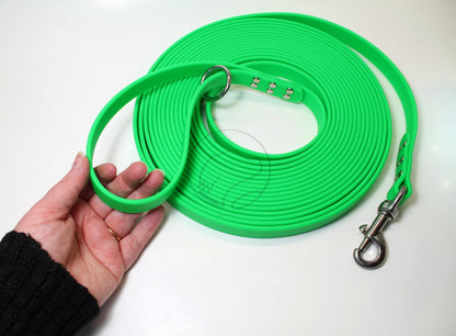 Extra Heavy Weight 3/4" (20mm) Waterproof Tracking Recall Long Line - leash for extra large to large dogs