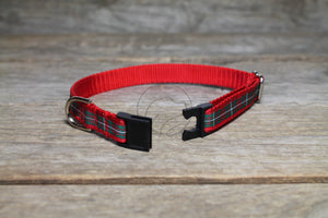 Tartan Cat Collar - Breakaway - 1/2" (12mm) wide