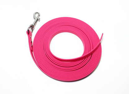 Regular Width, 1/2" (12mm) wide, Biothane Waterproof Tracking Recall Long Line - all colours