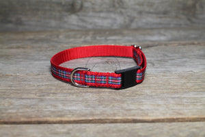 Tartan Cat Collar - Breakaway - 1/2" (12mm) wide