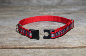 Tartan Cat Collar - Breakaway - 1/2" (12mm) wide