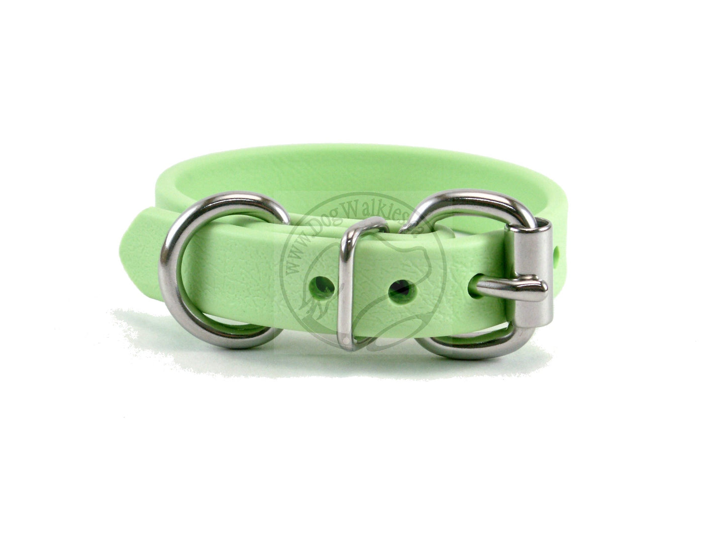 Discontinued- Limited Pastel Mint Green Biothane Dog Collar - 5/8"(16mm) wide
