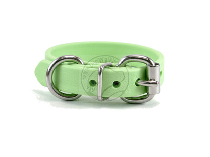 Discontinued- Limited Pastel Mint Green Biothane Dog Collar - 5/8"(16mm) wide