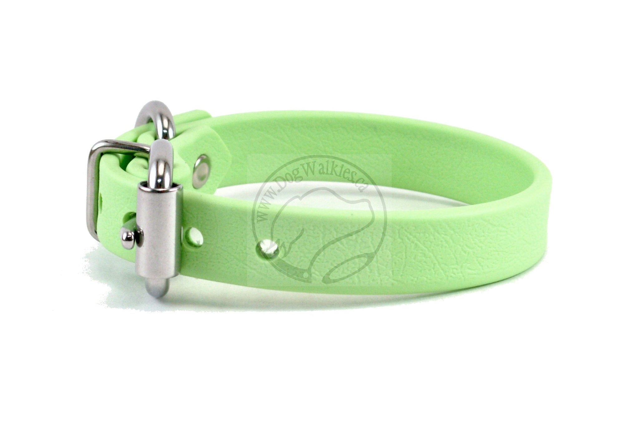 Discontinued- Limited Pastel Mint Green Biothane Dog Collar - 5/8"(16mm) wide