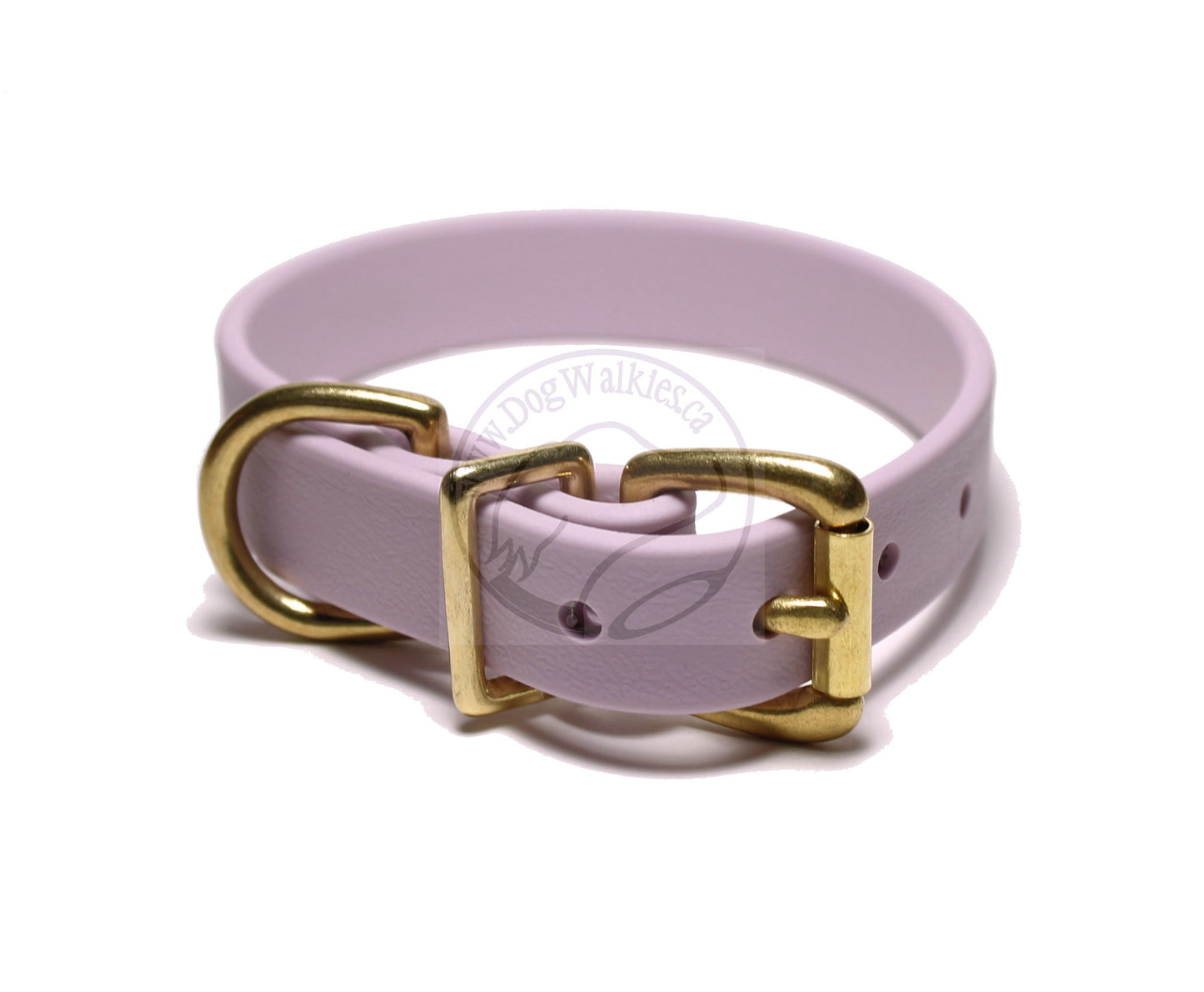 Lavender Purple Pastel Biothane Dog Collar - 3/4" (20mm) wide