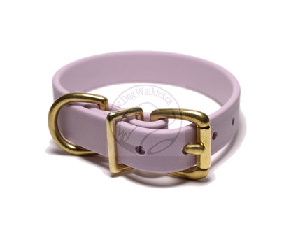 Lavender Purple Pastel Biothane Dog Collar - 3/4" (20mm) wide