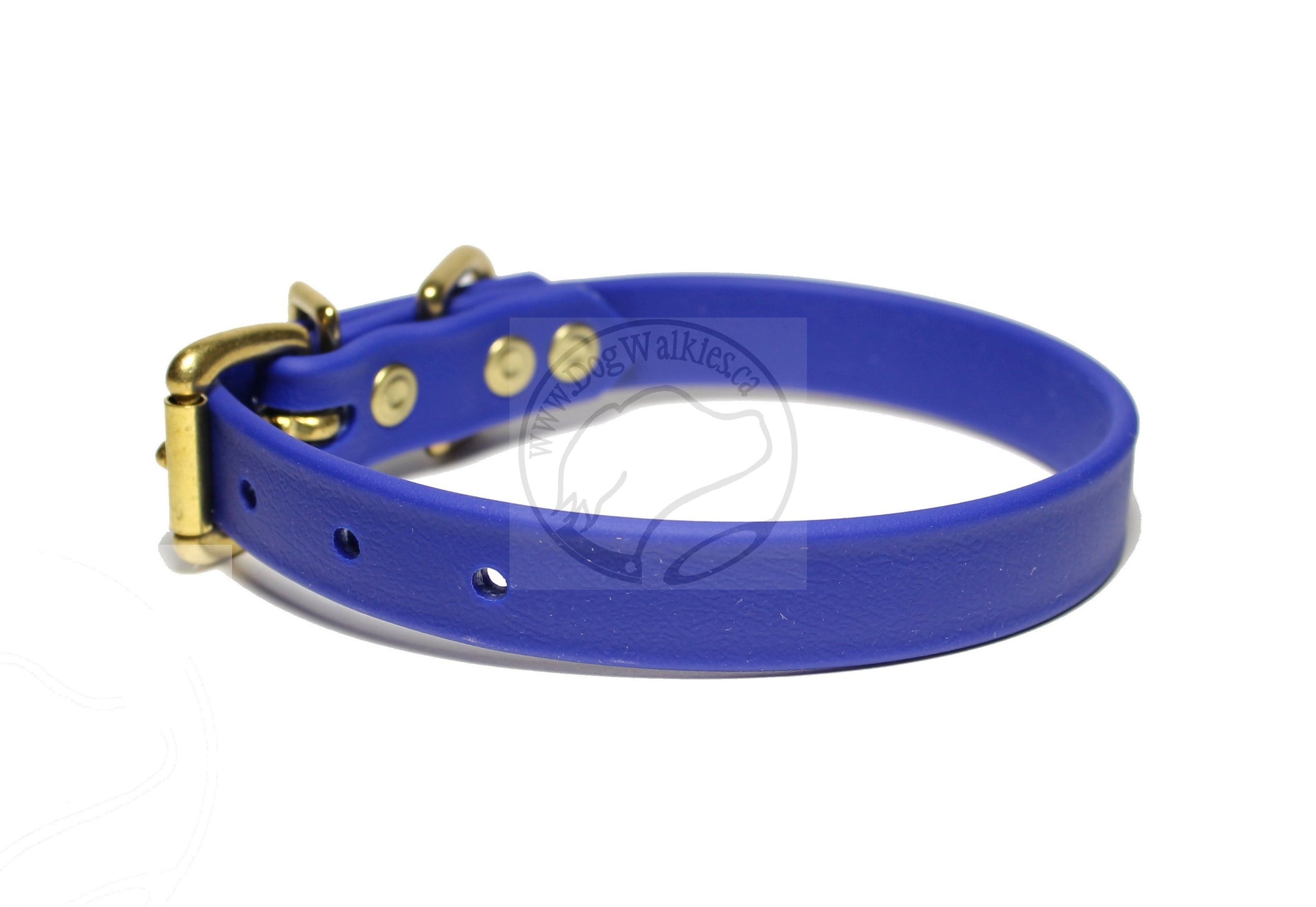 Royal Blue Biothane Dog Collar - 3/4" (20mm) wide