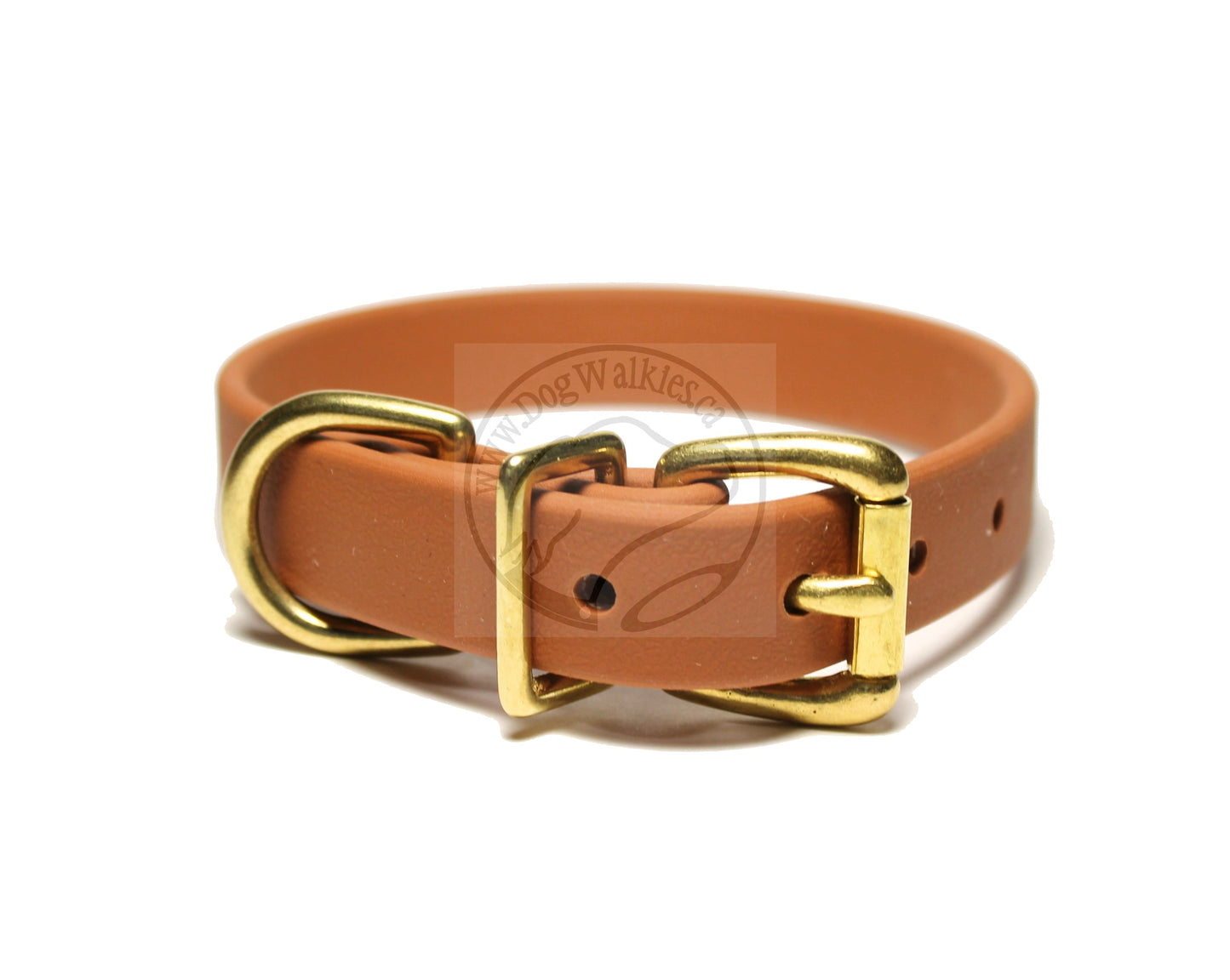 Caramel Brown Biothane Dog Collar - 3/4" (20mm) wide