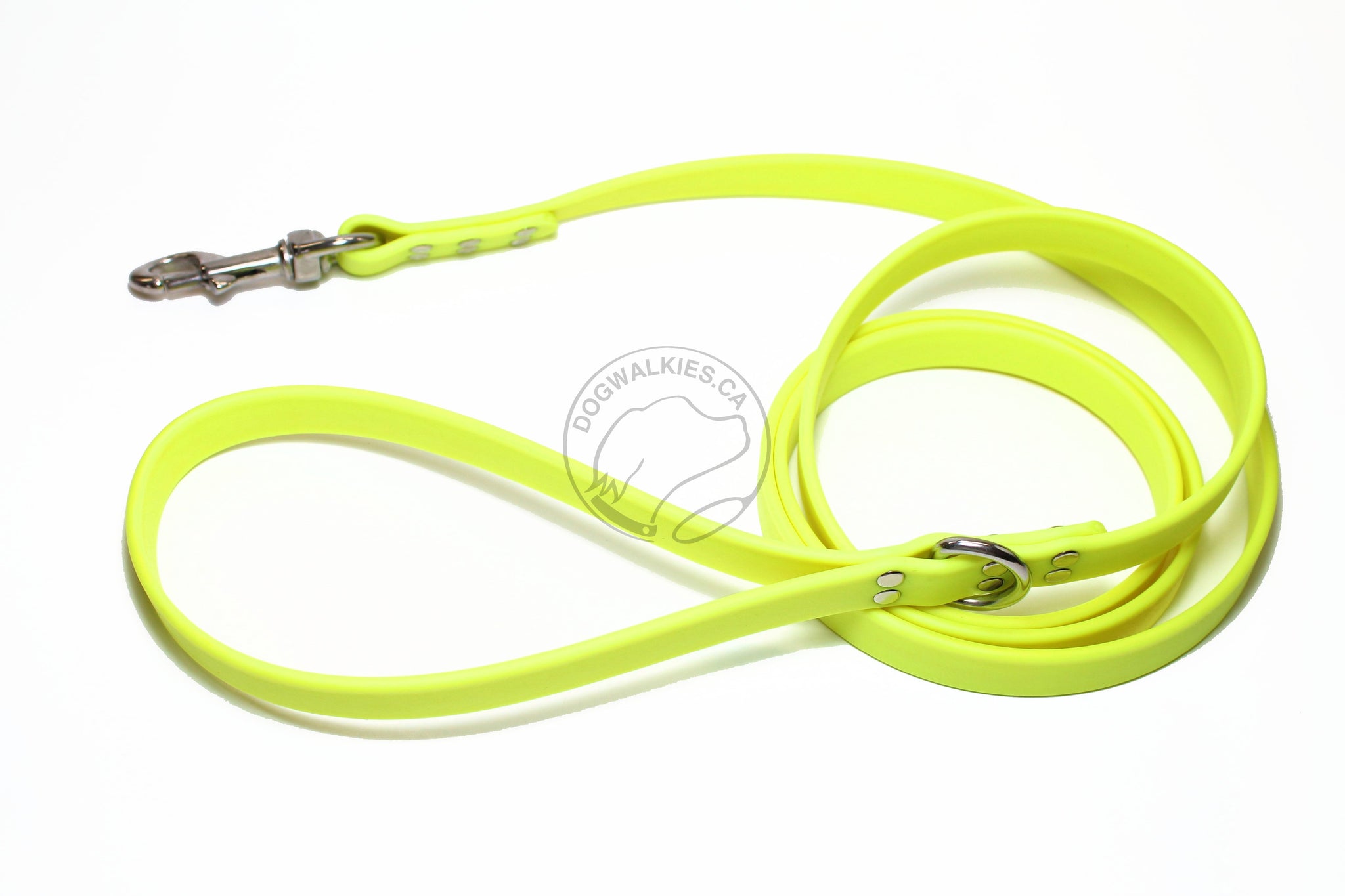 Neon Yellow Biothane Large Dog Leash