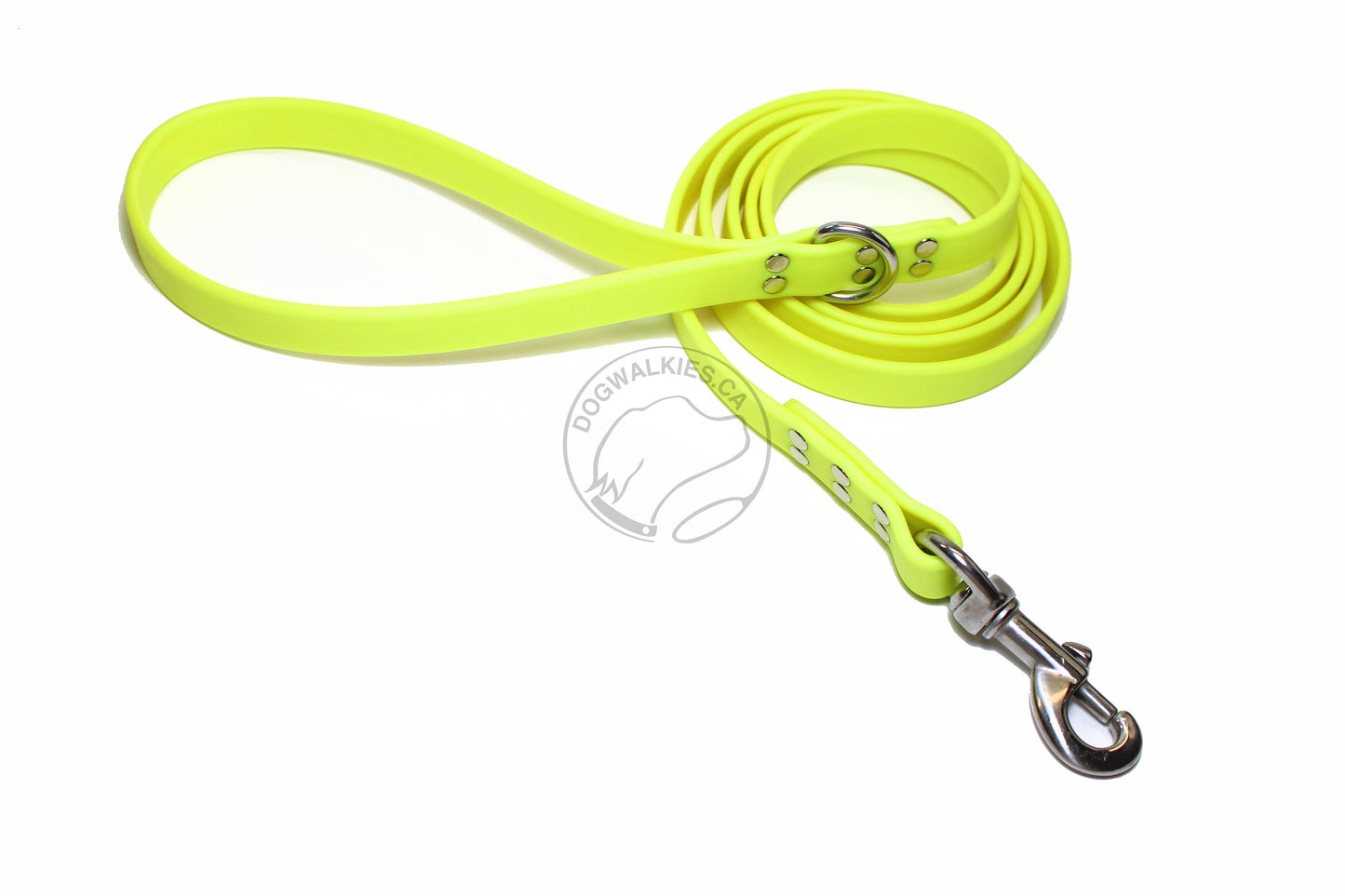 Neon Yellow Biothane Large Dog Leash