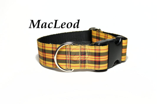 MacLeod Clan tartan - LIMITED - dog collar