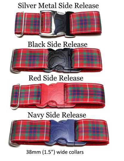 Fraser Clan tartan - dog collar