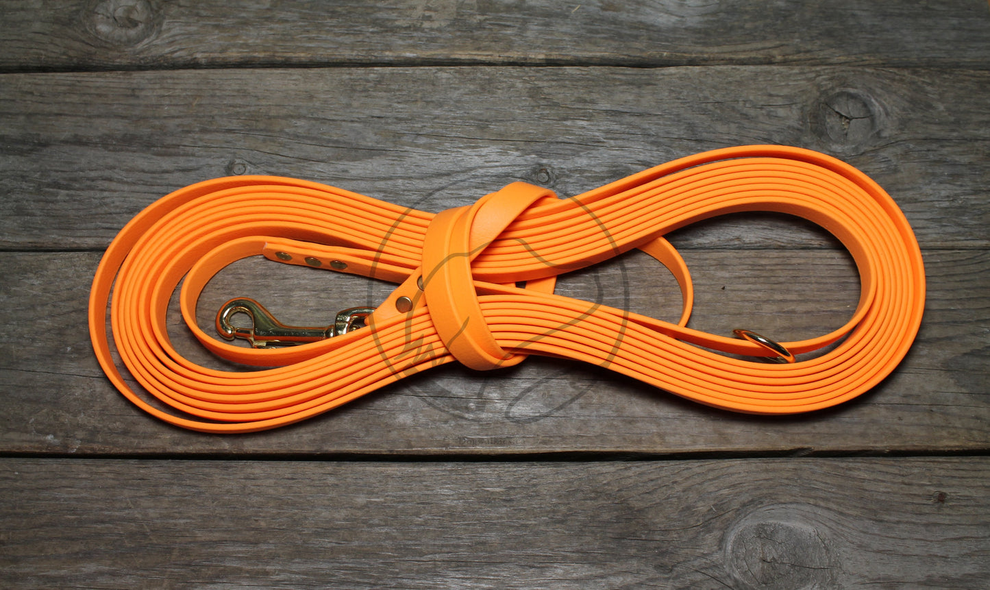 Bright Pumpkin Orange Waterproof Tracking Recall Long Line