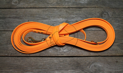 Bright Pumpkin Orange Waterproof Tracking Recall Long Line