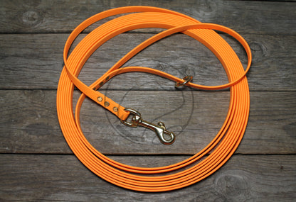 Bright Pumpkin Orange Waterproof Tracking Recall Long Line