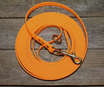 Bright Pumpkin Orange Waterproof Tracking Recall Long Line