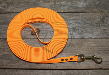 Bright Pumpkin Orange Waterproof Tracking Recall Long Line