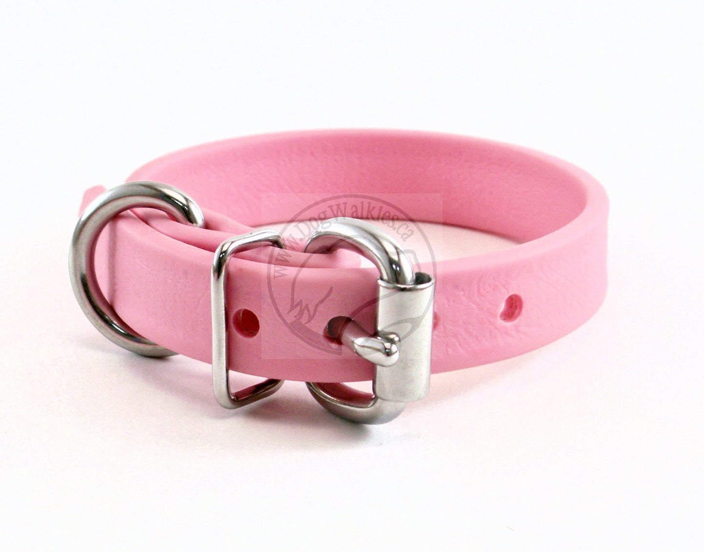 Bubblegum Pink Biothane Dog Collar - 5/8"(16mm) wide