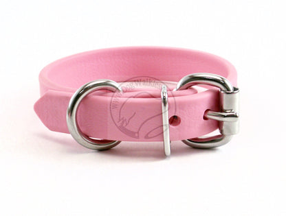 Bubblegum Pink Biothane Dog Collar - 5/8"(16mm) wide