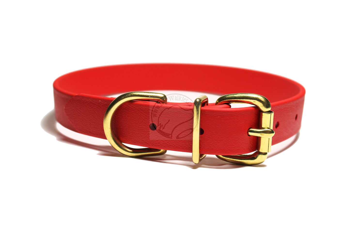 Poppy Red Biothane Dog Collar - 1 inch (25mm) wide