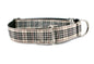 Blackberry tartan - dog collar