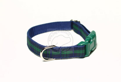 Blackwatch clan tartan - dog collar