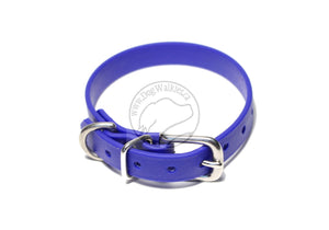 Royal Blue Biothane Small Dog Collar - 1/2" (12mm) wide