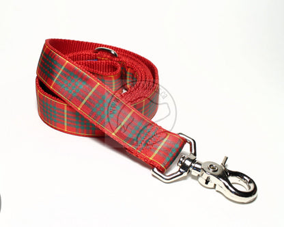 Tartan Dog Leash - Cameron Red Clan Tartan