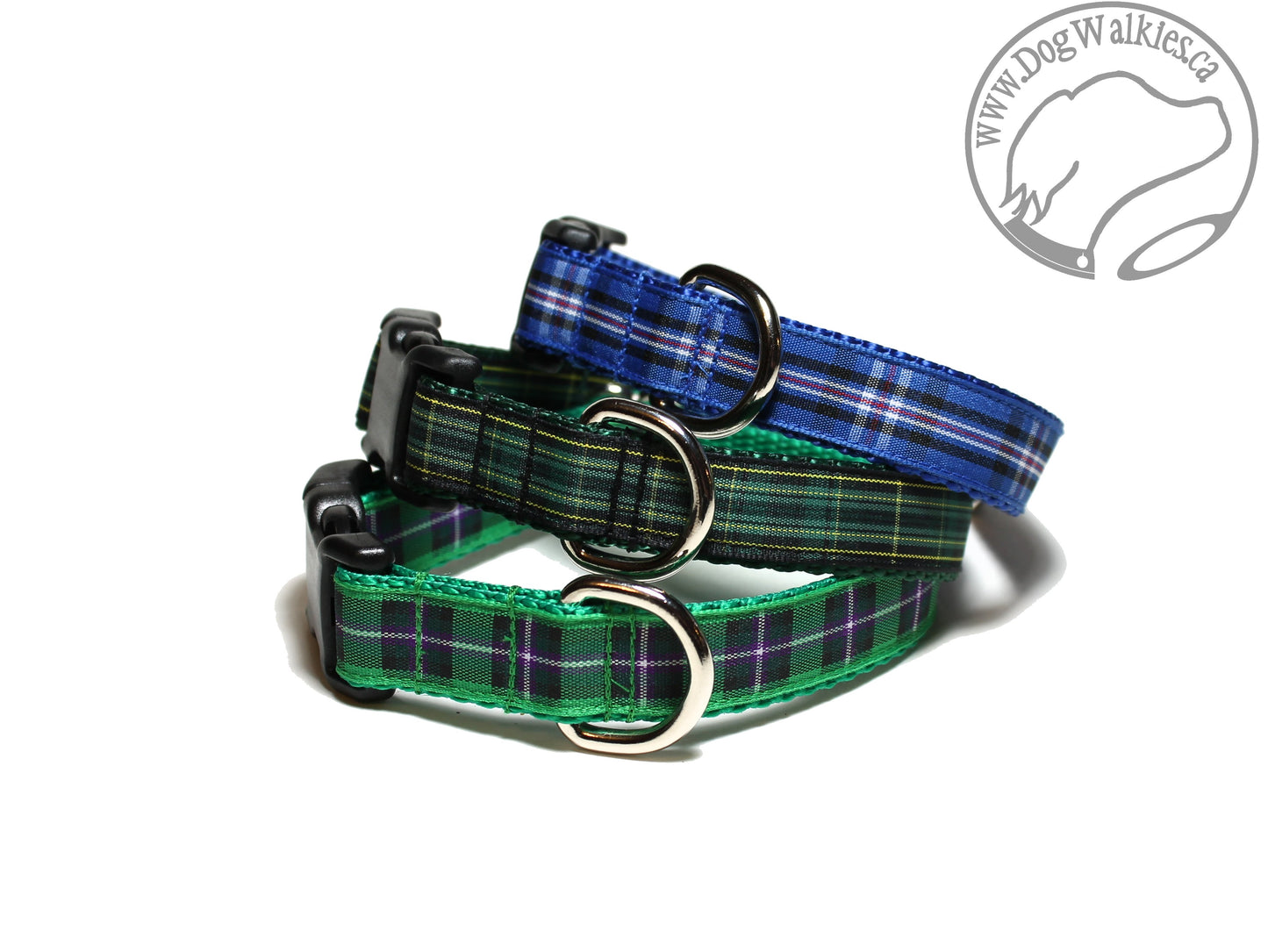 Hibernian FC Hibs tartan - dog collar
