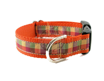 Fall Plaid - tartan dog collar