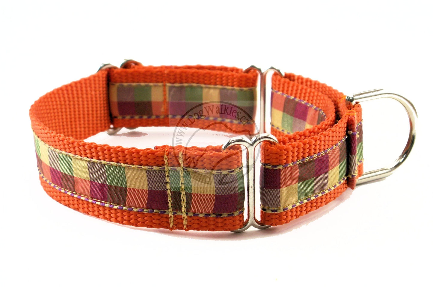 Fall Plaid - tartan dog collar