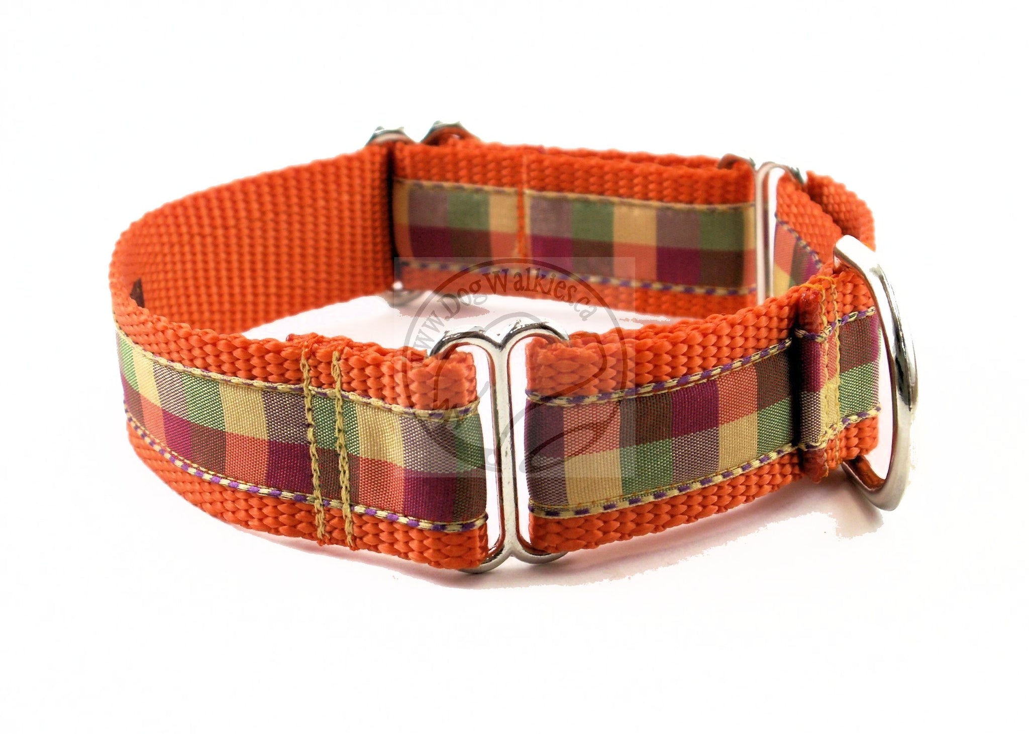 Fall Plaid - tartan dog collar