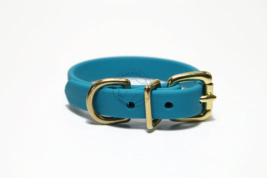 Oasis Blue Biothane Dog Collar - 5/8"(16mm) wide