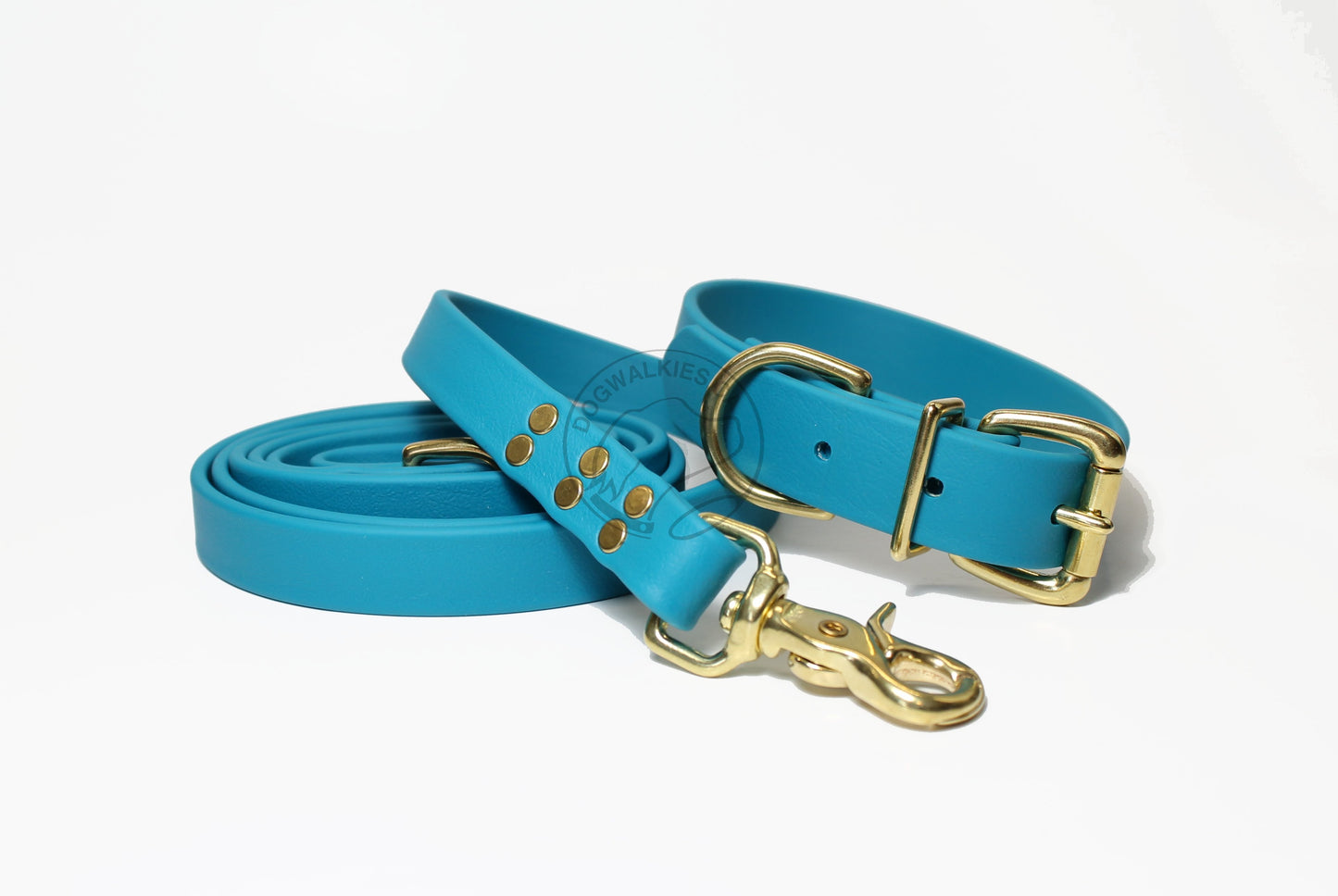 Oasis Blue Biothane Large Dog Leash