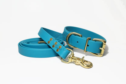 Oasis Blue Biothane Large Dog Leash