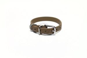Coyote Tan Biothane Small Dog Collar - 1/2" (12mm) wide