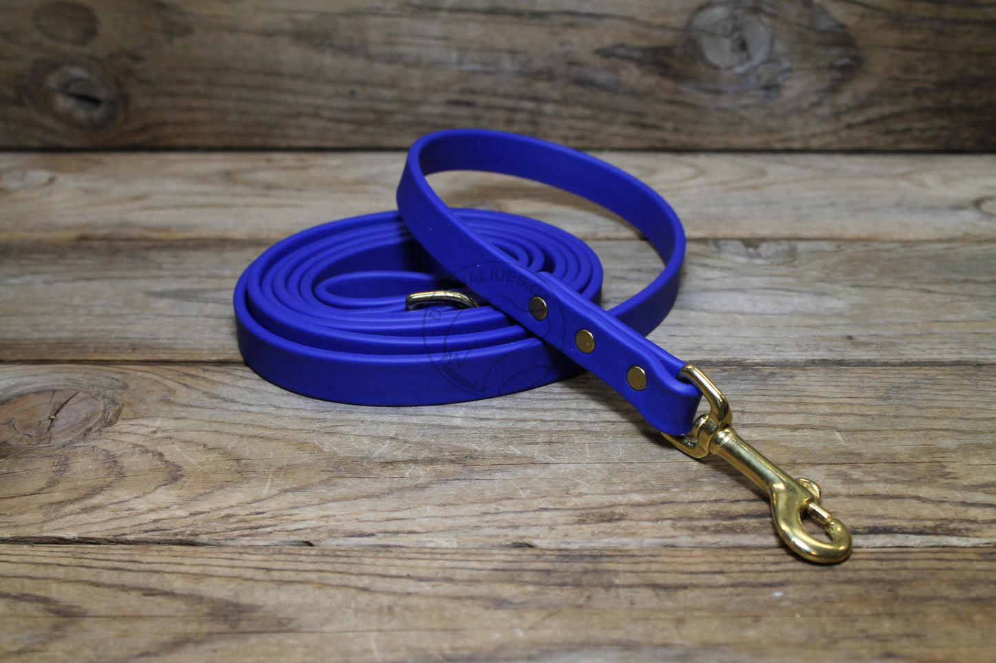 Royal Blue Biothane Dog Leash - Regular 16mm (5/8") width