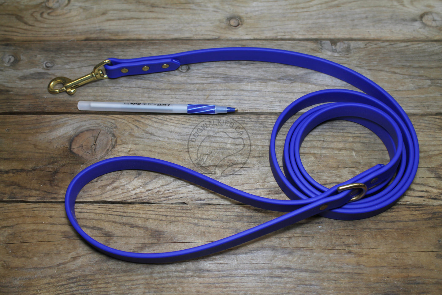 Royal Blue Biothane Dog Leash - Regular 16mm (5/8") width