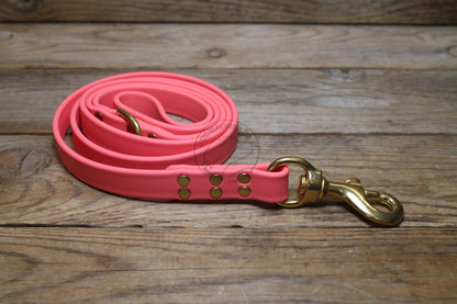 Peach Coral Biothane Large Dog Leash