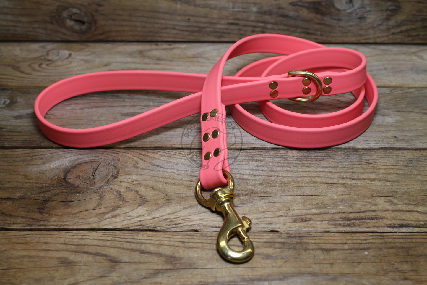 Peach Coral Biothane Large Dog Leash