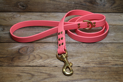 Peach Coral Biothane Large Dog Leash