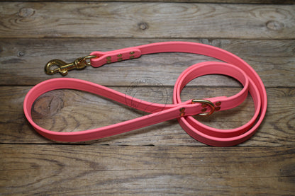 Peach Coral Biothane Large Dog Leash