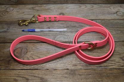 Peach Coral Biothane Large Dog Leash