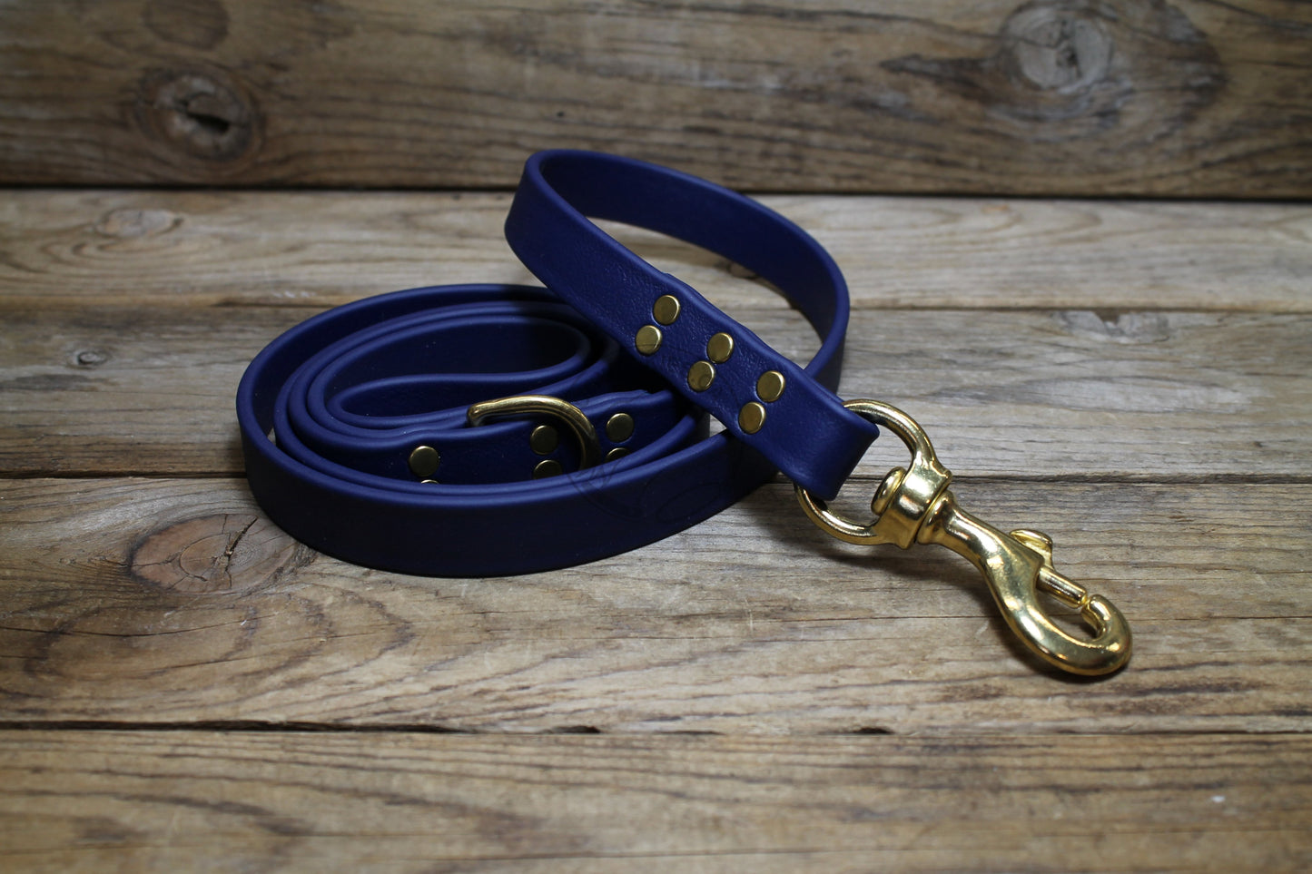 Navy Blue Biothane Large Dog Leash